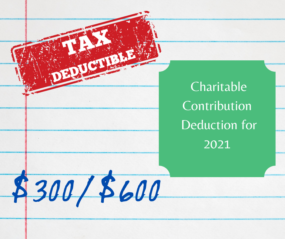 Charitable Contribution Deduction For 2021 PPL CPA Charitable Contribution Deduction For 2021 PPL CPA