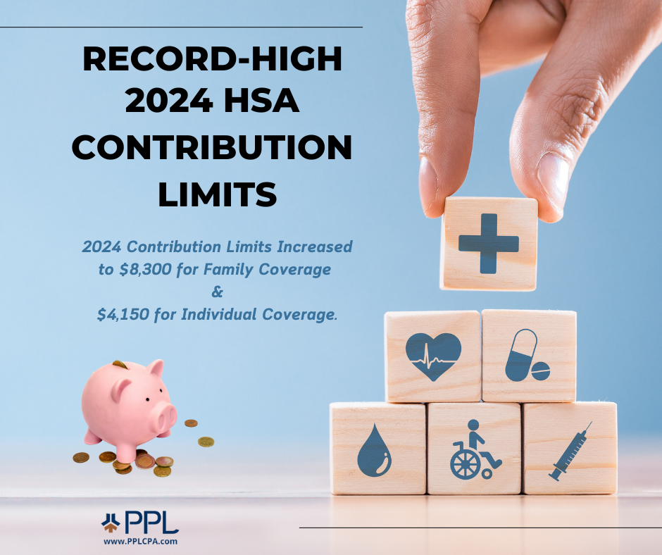 RecordHigh 2024 HSA Contribution Limit PPL CPA